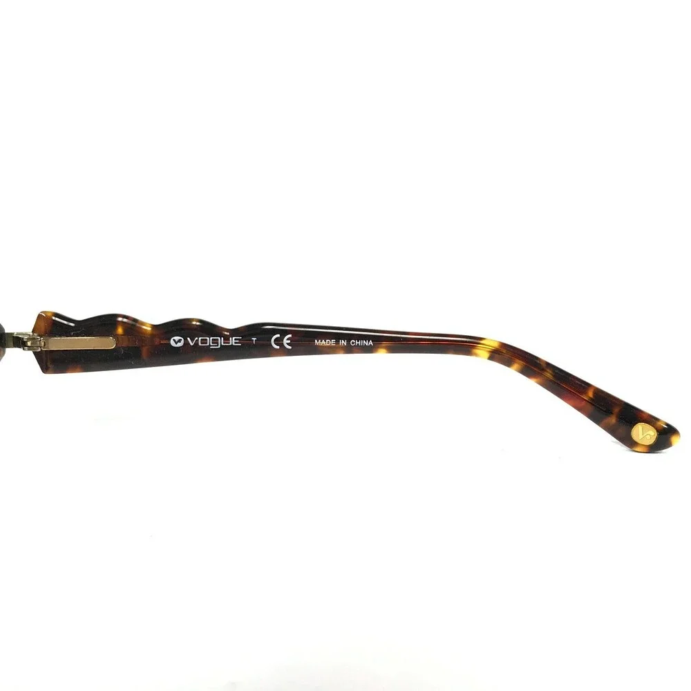 Vogue Eyeglasses Frames VO2690-B W656 Brown Tortoise Gold Crystals 52-15-135